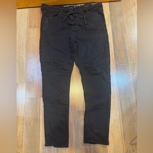 American Eagle Outfitters Black Lace up Pants